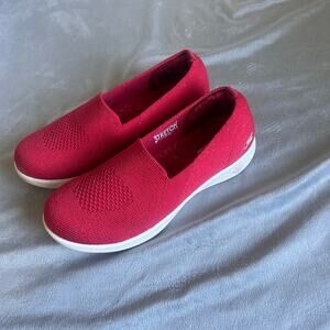 Skechers Stretch Fit Red Slip on Shoes size 6.5